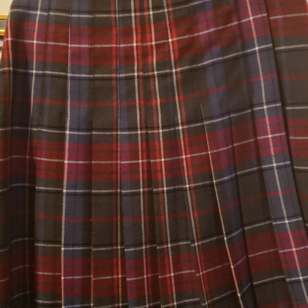 Front pleated skirt